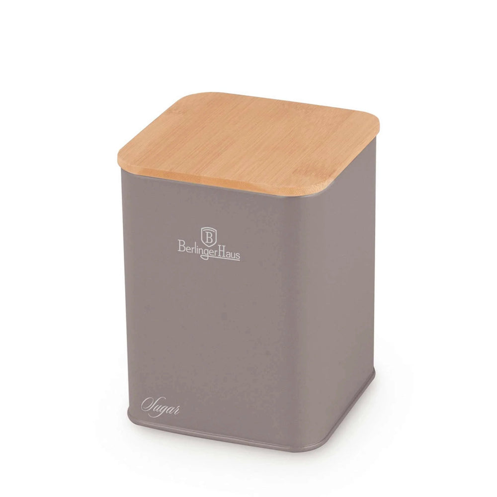 Boîte à pain avec bocaux BerlingerHaus Taupe - 4 pièces