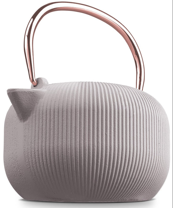 Théière BerlingerHaus avec filtre en inox – Taupe – fonte – 1 litre