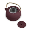 Théière en Fonte avec filtre en inox BerlingerHaus mat Bordeaux - 1 litre