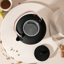 Théière BerlingerHaus avec filtre en inox - noir or rose - Fonte - 1 litre