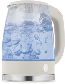 Bouilloire Électrique BerlingerHaus en Verre Mat Crème - 1,7 L - 2200W
