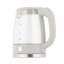 Bouilloire Électrique BerlingerHaus en Verre Mat Crème - 1,7 L - 2200W