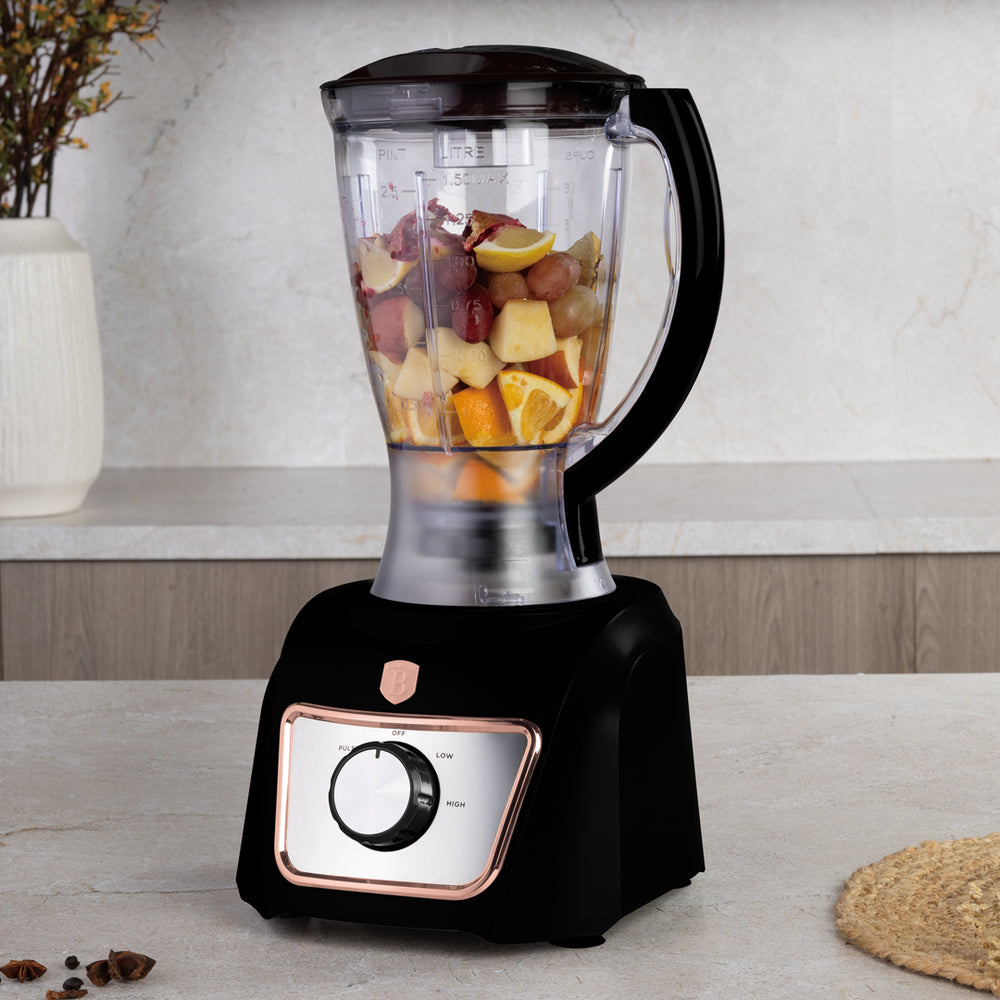 Robot multifonction BerlingerHaus 8-en-1 Noir Or Rose - 500W