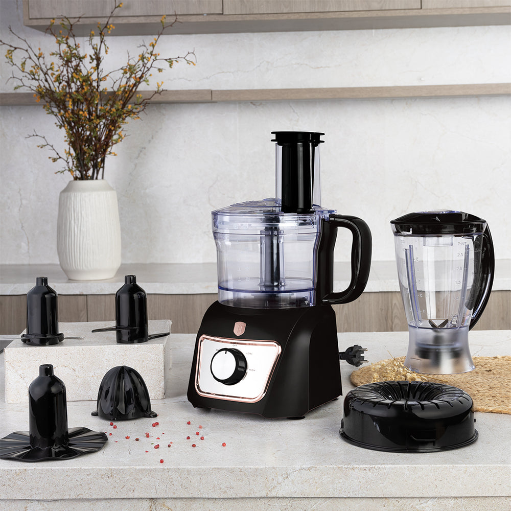 Robot multifonction BerlingerHaus 8-en-1 Noir Or Rose - 500W