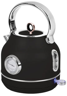Bouilloire Électrique BerlingerHaus Noire Or Rose - avec Thermomètre - 1,7 L - 2200W