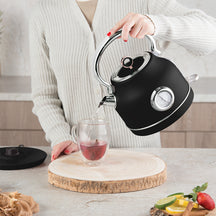 Bouilloire Électrique BerlingerHaus Noire Or Rose - avec Thermomètre - 1,7 L - 2200W