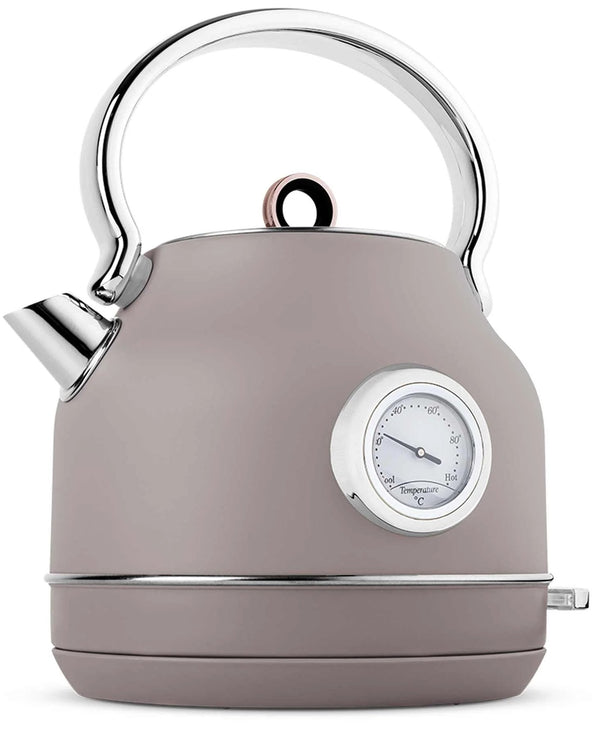 Bouilloire électrique BerlingerHaus Taupe - avec Thermomètre - 1,7 L - 2200W