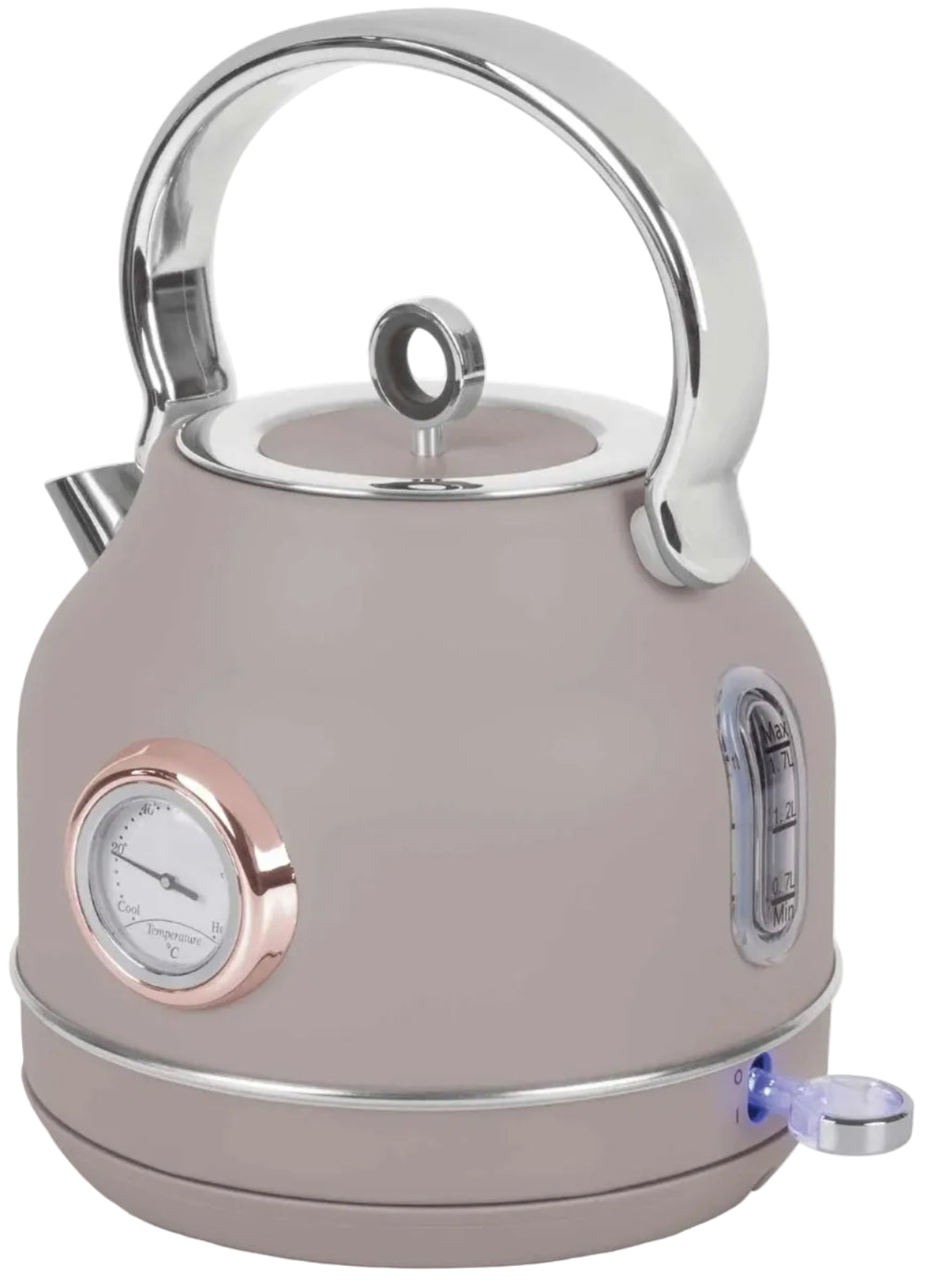 Bouilloire électrique BerlingerHaus Taupe - avec Thermomètre - 1,7 L - 2200W
