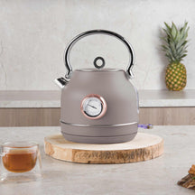 Bouilloire électrique BerlingerHaus Taupe - avec Thermomètre - 1,7 L - 2200W