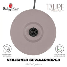 Bouilloire électrique BerlingerHaus Taupe - avec Thermomètre - 1,7 L - 2200W