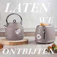 Bouilloire électrique BerlingerHaus Taupe - avec Thermomètre - 1,7 L - 2200W
