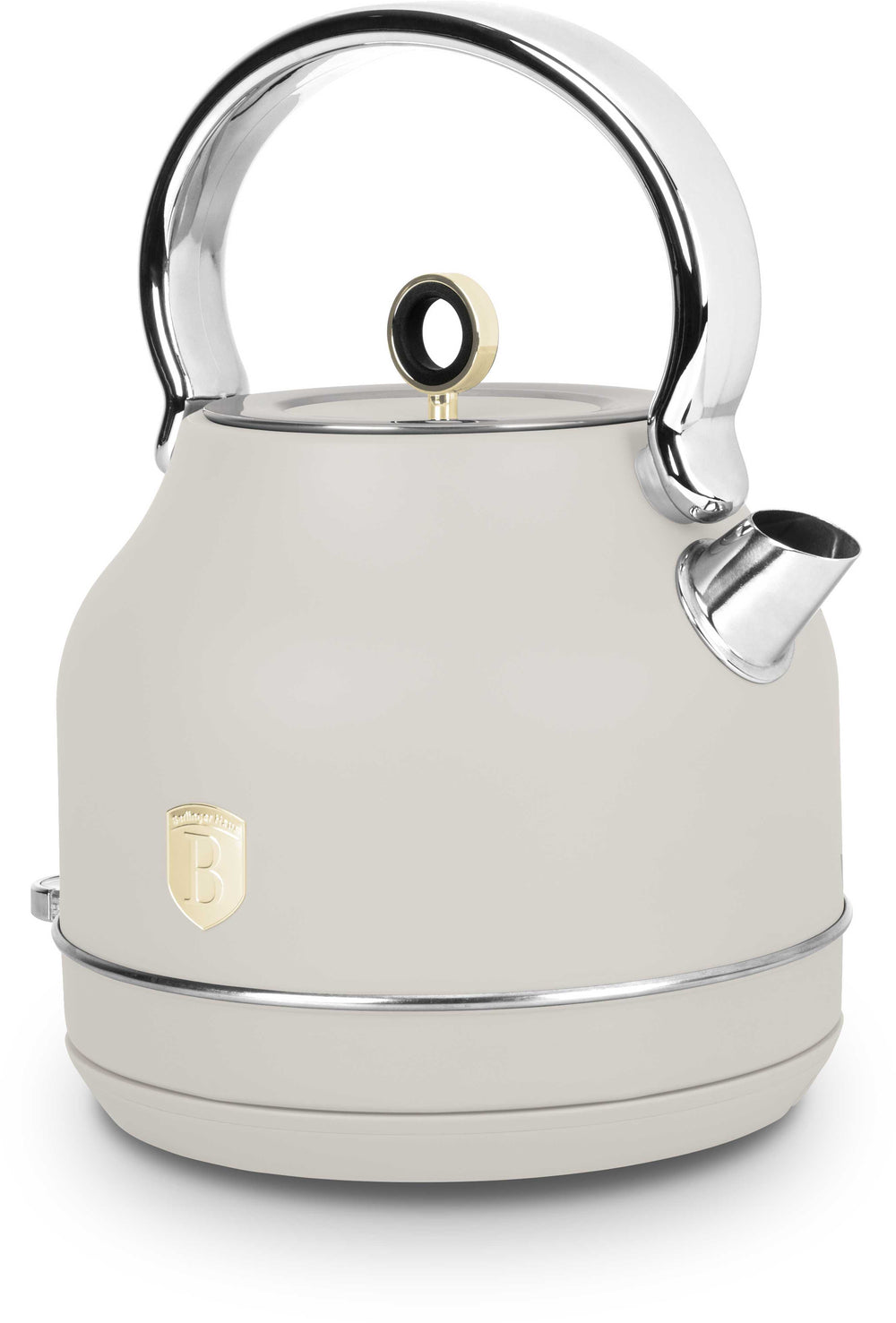 Bouilloire Électrique BerlingerHaus Mat Crème - avec Thermomètre - 1,7 L - 2200W