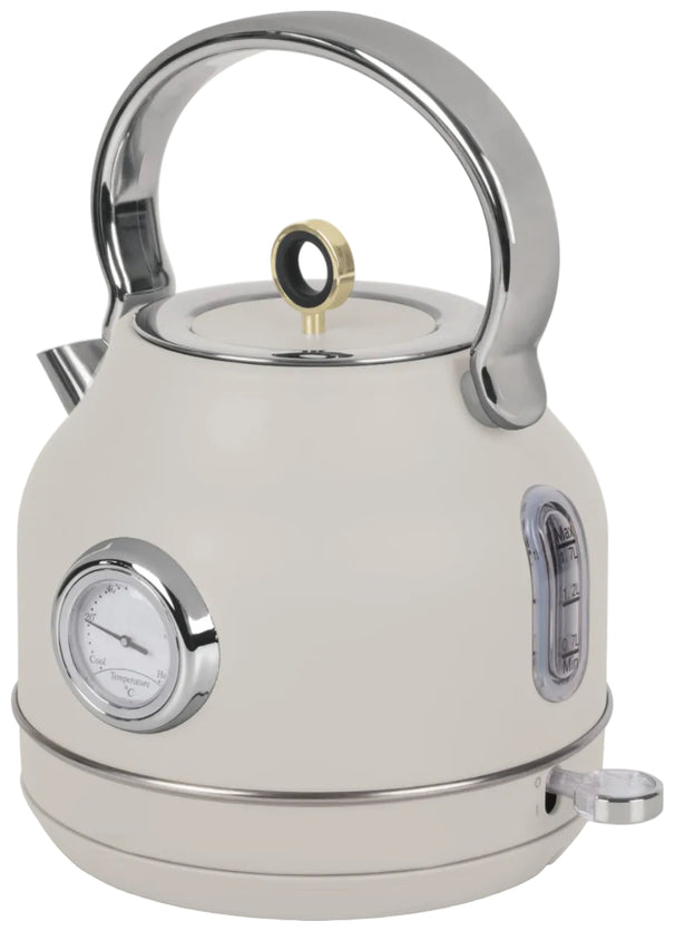 Bouilloire Électrique BerlingerHaus Mat Crème - avec Thermomètre - 1,7 L - 2200W
