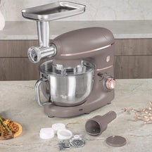 Robot de cuisine multifonction BerlingerHaus Taupe - 4-en-1 - 1500W