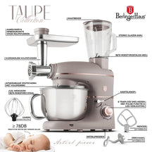 Robot de cuisine multifonction BerlingerHaus Taupe - 4-en-1 - 1500W