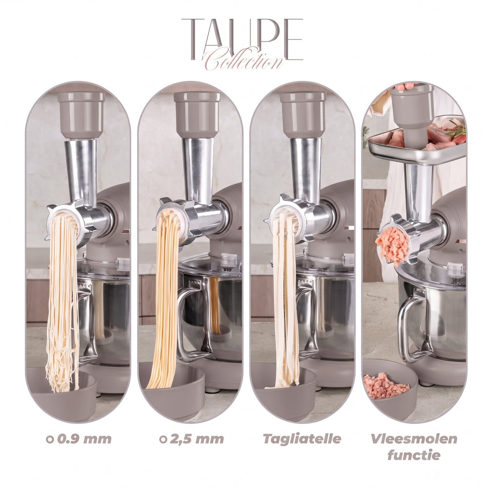 Robot de cuisine multifonction BerlingerHaus Taupe - 4-en-1 - 1500W