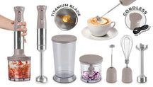 Mixeur plongeant sans fil BerlingerHaus taupe – 6-en-1 – 800 W