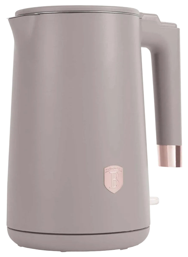 Bouilloire Électrique BerlingerHaus Double Paroi Taupe - 1,7 L - 1800W