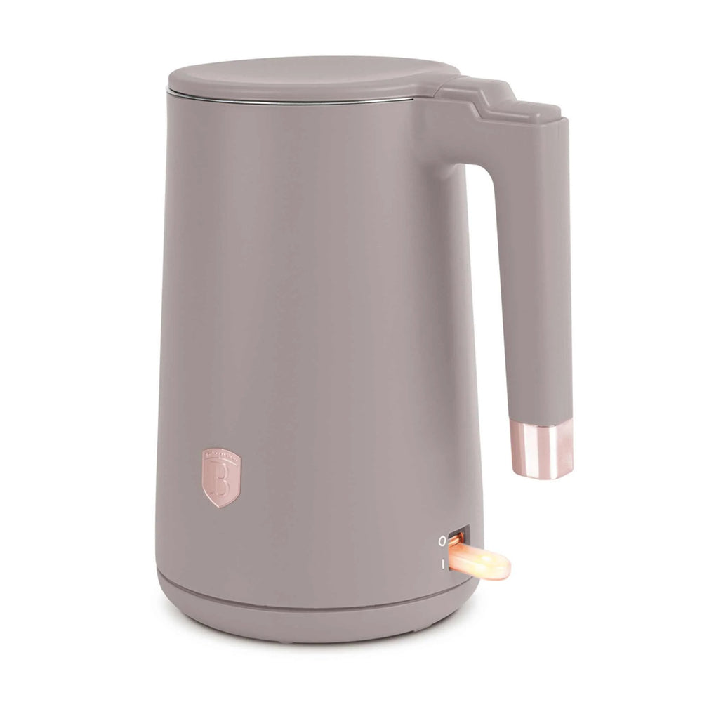 Bouilloire Électrique BerlingerHaus Double Paroi Taupe - 1,7 L - 1800W