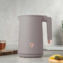 Bouilloire Électrique BerlingerHaus Double Paroi Taupe - 1,7 L - 1800W