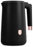 Bouilloire Électrique BerlingerHaus Double Paroi Noir Or Rose - 1,7 L - 1800W