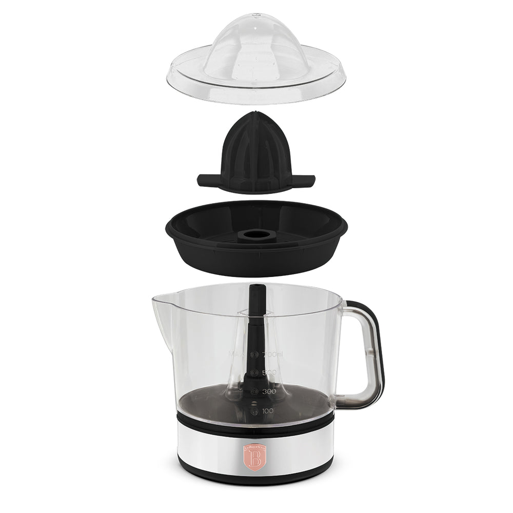 Presse-agrumes électrique / Presse-orange BerlingerHaus Noir Or Rose - 0,7 L - 40 W