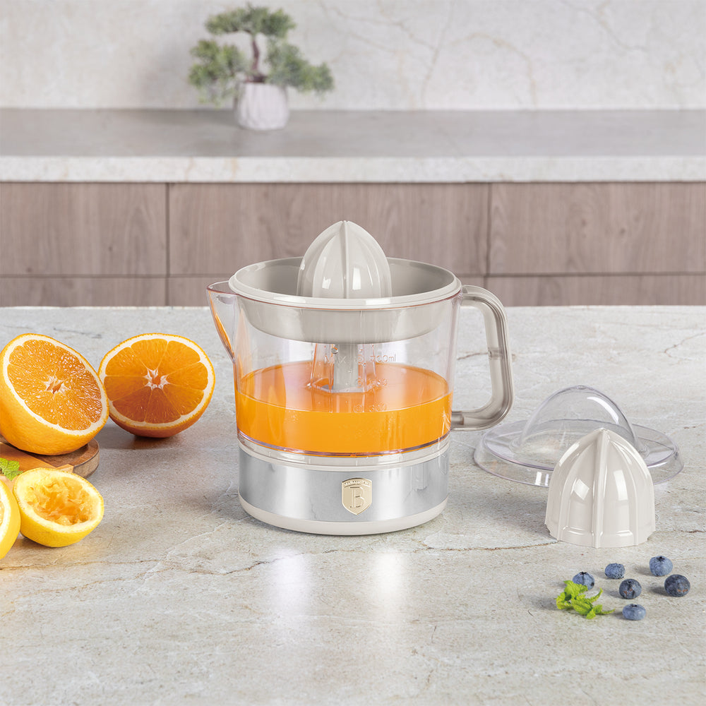 Presse-agrumes électrique / Presse-orange BerlingerHaus mat crème - 0,7 L - 40 W