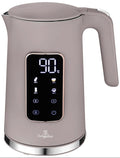 Bouilloire électrique Digitale BerlingerHaus Taupe - Réglage de température - 1,7 litre - 2200W