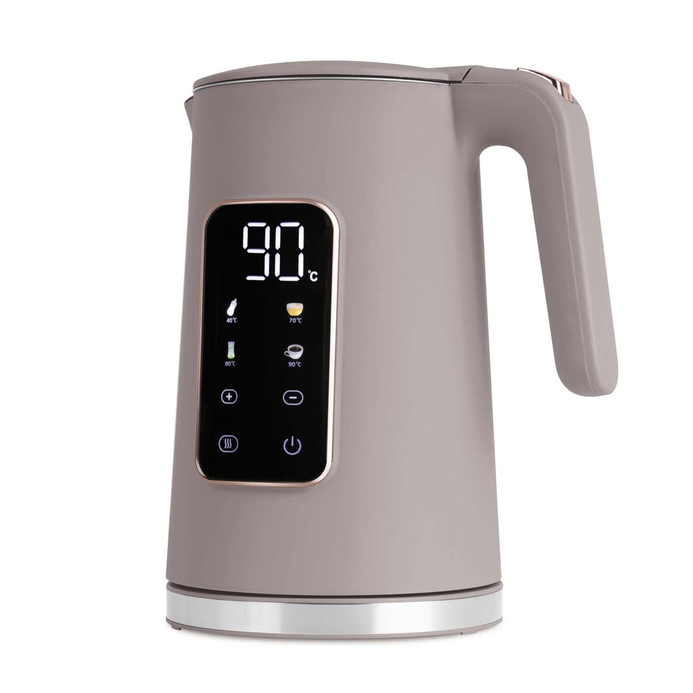 Bouilloire électrique Digitale BerlingerHaus Taupe - Réglage de température - 1,7 litre - 2200W