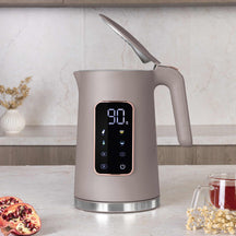 Bouilloire électrique Digitale BerlingerHaus Taupe - Réglage de température - 1,7 litre - 2200W