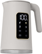 Bouilloire Électrique Digitale BerlingerHaus Mat Crème - Réglage de Température - 1,7 L - 2200W