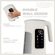 Bouilloire Électrique Digitale BerlingerHaus Mat Crème - Réglage de Température - 1,7 L - 2200W