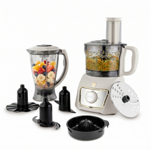 Robot multifonction BerlingerHaus 8-en-1 mat crème - 500W