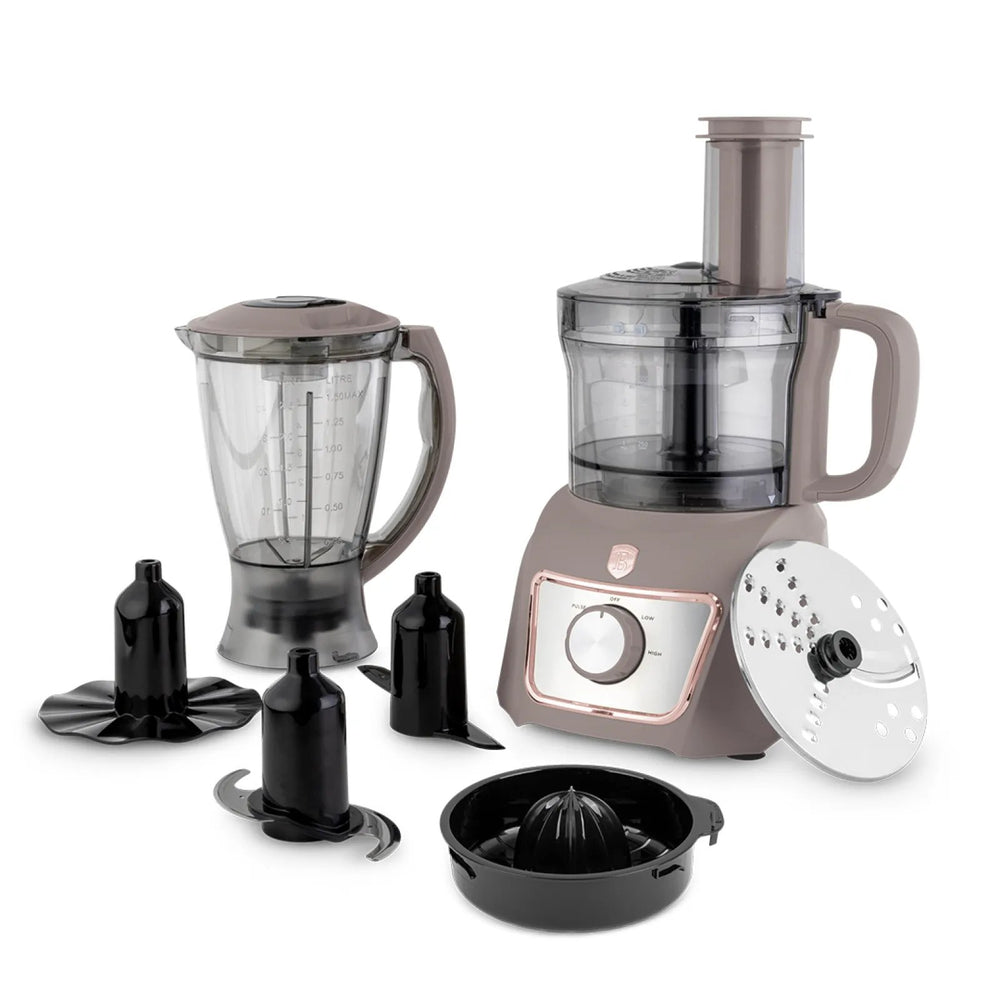 Robot multifonction BerlingerHaus 8-en-1 Taupe - 500W