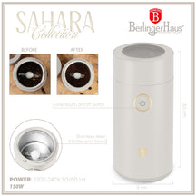 Moulin à café électrique BerlingerHaus mat crème - Broyeur à café - 150W