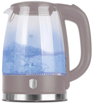 Bouilloire Électrique BerlingerHaus en Verre Taupe - 1.7 Litres - 2200W