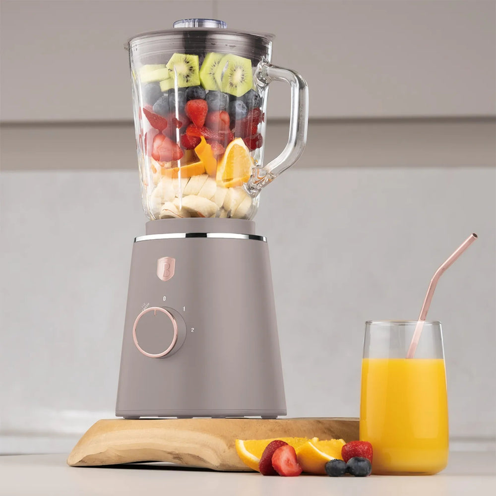 Blender BerlingerHaus Taupe - Pichet en verre - 1,5 litre - 1000W