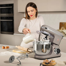Robot de cuisine BerlingerHaus taupe - Inox 6 litres - 1500W