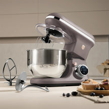 Robot de cuisine BerlingerHaus taupe - Inox 6 litres - 1500W