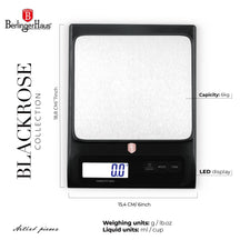 Balance de cuisine numérique BerlingerHaus Noir Or Rose - Max 6 kg