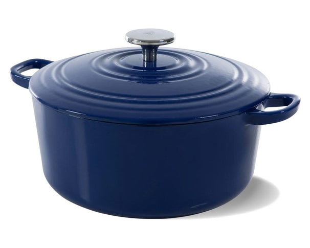 Cocotte en fonte BK Bourgogne Royal Blue ø 28 cm / 6,7 Litres - revêtement antiadhésif émaillé