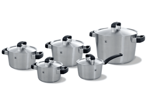 Ensemble de casseroles BK Conical Cool 5 pièces - en inox - Casseroles ø 16, 18, 20, 24 & 16 cm