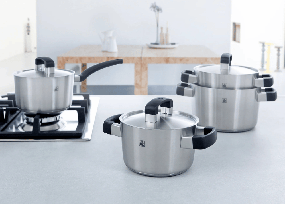 Ensemble de casseroles BK Conical Cool 5 pièces - en inox - Casseroles ø 16, 18, 20, 24 & 16 cm
