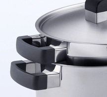 Ensemble de casseroles BK Conical Cool 5 pièces - en inox - Casseroles ø 16, 18, 20, 24 & 16 cm