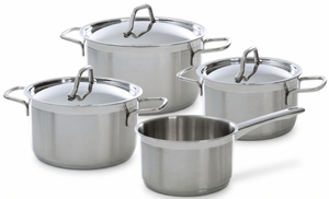 Ensemble de casseroles BK Marmite 4 pièces - en inox - Casseroles ø 16, 18, 20 &16 cm