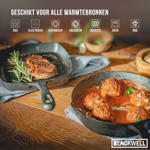 Set de poêles Blackwell - Poêles en fonte - Cast Iron - ø25/23x23cm - 2 pièces