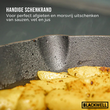 Set de poêles Blackwell - Poêles en fonte - Cast Iron - ø25/23x23cm - 2 pièces