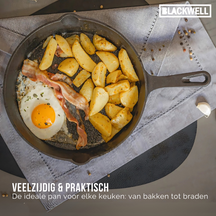 Poêle Blackwell - Poêle en fonte - Cook & Grill - Ø 25 cm - Noir