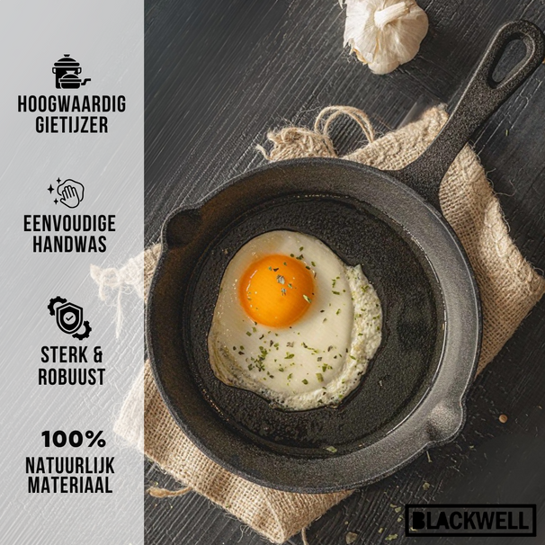Poêle en fonte Blackwell - Poêle à frire - Cook & Grill - 20 cm