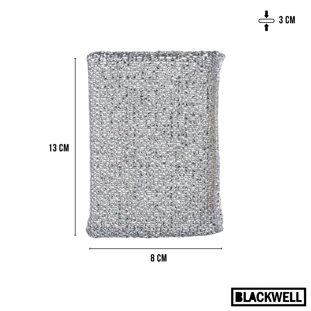 Éponge à poêle Blackwell - en métal - Argent - 130 x 80 x 30 mm